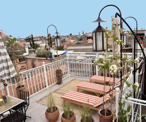 Balkón nebo terasa v ubytování Riad 10 Mandarin BOUTIQUE RIAD