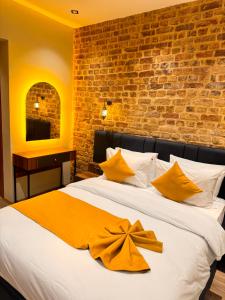 Ein Bett oder Betten in einem Zimmer der Unterkunft Galata Calm Tale Hotel