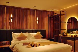 Ein Bett oder Betten in einem Zimmer der Unterkunft Galata Calm Tale Hotel