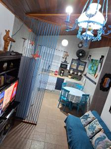 TV o dispositivi per l'intrattenimento presso Casa Ilhabela entre a Praia Grande & Julião