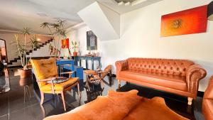 Posezení v ubytování Casarão 121 - Guest House