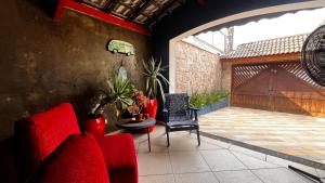 Posezení v ubytování Casarão 121 - Guest House
