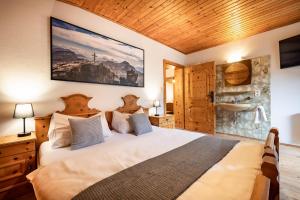 Postel nebo postele na pokoji v ubytování Ferienhaus Waldwinkl