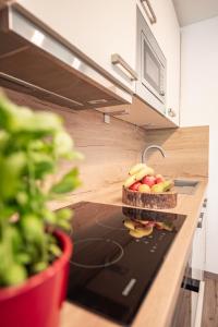 Η κουζίνα ή μικρή κουζίνα στο Appartement Gimpl