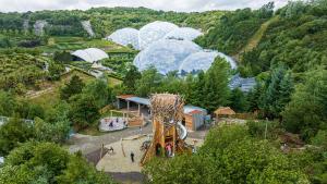 an amusement park with domes and a playground at The Loft St Austell in St Austell