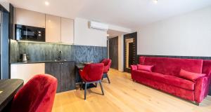Posezení v ubytování PLAZA Residence Wiener Neustadt