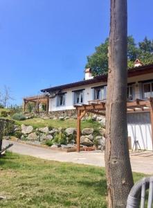 a house on a hill with a tree at San Bartolome Etxea in Ea