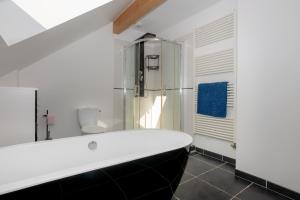 Koupelna v ubytování Chalet 6 à 8 pers au bord du lac + 22 fotografií