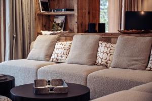 Posezení v ubytování Antarès URSA 001 - luxury apartment ski inski out