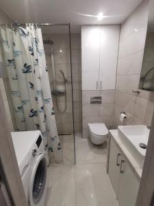 Koupelna v ubytování 7 Apartament Częstochowa