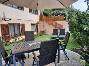 Zahrada ubytování Ferienwohnung-Hajek