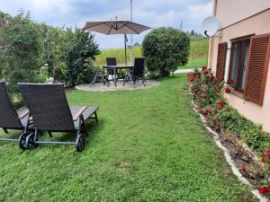 Zahrada ubytování Ferienwohnung-Hajek