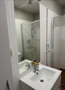 Ένα μπάνιο στο Dawna Mleczarnia Apartamenty MIODOWY +17 φωτογραφίες