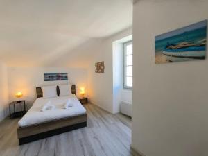 Postel nebo postele na pokoji v ubytování Appt 4 pers 30mn Lourdes Vallée d'Ossau