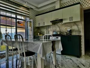 Kuchyň nebo kuchyňský kout v ubytování Gabala Qafqaz Quest hause + 9 fotografií