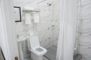 Koupelna v ubytování Cabinas La Sirena