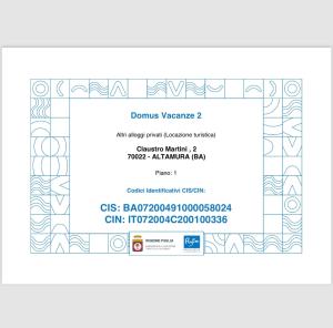 a screenshot of a cell phone screen with a payment card at Domus Vacanze 2 in Altamura
