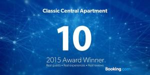 Classic Central Apartment tanúsítványa, márkajelzése vagy díja