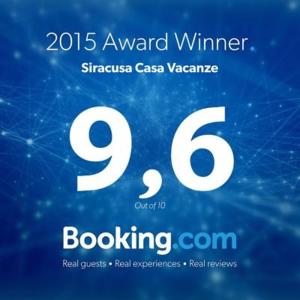 Certifikát, ocenenie alebo iný dokument vystavený v ubytovaní Siracusa Vacanze