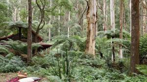 Un jardín fuera de The Slate House