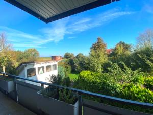 a view from the balcony of a house at Frische Brise in Schönberger Strand