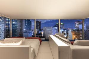 Χώρος καθιστικού στο CUVEE J2 HOTEL OSAKA by Onko Chishin