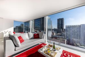 Χώρος καθιστικού στο CUVEE J2 HOTEL OSAKA by Onko Chishin