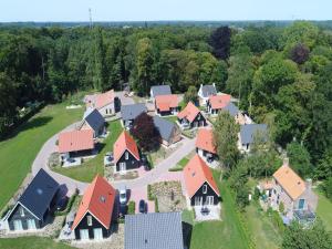 an aerial view of a village with houses at Modern Villa with Garden in Almen +18 photos