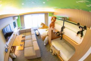GOLD STAY Nagoya Sakae ゴールドステイ名古屋栄 にあるテレビまたはエンターテインメントセンター