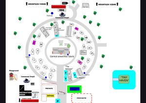 a map of the campus of a university at Roses Gap View in Dadswells Bridge