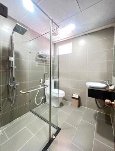 Koupelna v ubytování Le Grey Dalat Hotel
