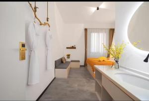 Koupelna v ubytování Xiamen Mingshu Shanqiu Homestay + 37 fotografií