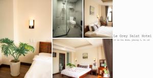 Postel nebo postele na pokoji v ubytování Le Grey Dalat Hotel