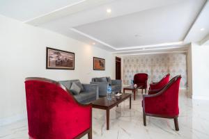 Tibet Hotel的休息区
