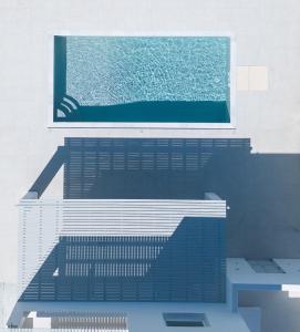 Μια τηλεόραση ή/και κέντρο ψυχαγωγίας στο Villa Aura - Beachfront Villa with private pool