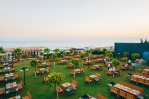 an aerial view of a restaurant on the beach at Kremlin Palace in Lara