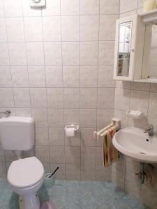 Koupelna v ubytování Apartments Olgi