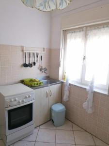 Kuchyň nebo kuchyňský kout v ubytování Apartments Olgi