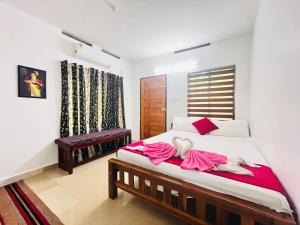 Mundro Garden Homestay客房内的一张或多张床位