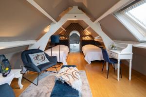 Ліжко або ліжка в номері B&B Bertem Natuur