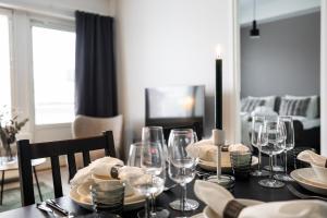 TV a/nebo společenská místnost v ubytování Arctic Mellow City Suite