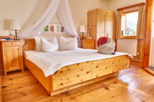 Postel nebo postele na pokoji v ubytování Haus Waberl