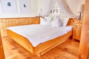 Postel nebo postele na pokoji v ubytování Haus Waberl