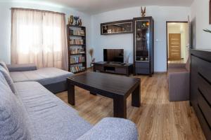 Televízia a/alebo spoločenská miestnosť v ubytovaní Apartmán ACTIVE
