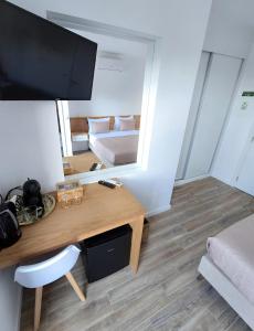TV a/nebo společenská místnost v ubytování S A L - Beach Apartments Caniçal