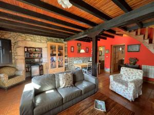 Χώρος καθιστικού στο Casa Lula 1 Pendueles LLanes