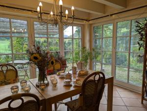 En have udenfor Ferienhaus mitten in der Natur