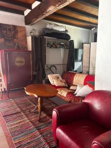 Et opholdsområde på Haut de maison de village