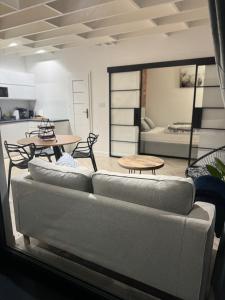 Χώρος καθιστικού στο Borowe Apartamenty