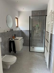 Koupelna v ubytování Gästezimmer Werwein